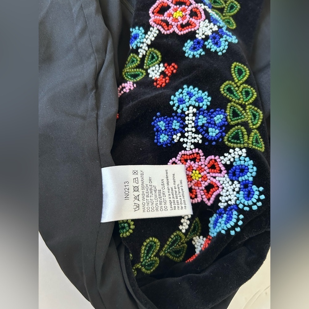 GLAMOROUS VELVET PLUNGE HALTER ROMPER, BEADED EMBELLISHMENT. GORGEOUS SZ.L - Picture 5 of 10